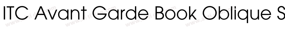 ITC Avant Garde Book Oblique SWA字体转换